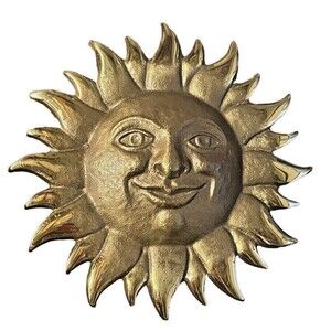 Michael Healy Brass Sunface Door Knocker